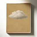 Solitary Cloud Over Ochre Sky