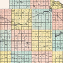 Vintage Map of Redwood County, Minnesota 1907