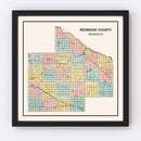 Vintage Map of Redwood County, Minnesota 1907