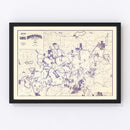 Vintage Map of Lake Minnetonka, Minnesota 1896