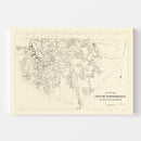 Vintage Map of Woonsocket, Rhode Island 1929