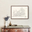 Vintage Map of Chester, Pennsylvania 1929