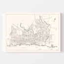Vintage Map of Chester, Pennsylvania 1929
