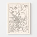 Vintage Map of Lakeland, Florida 1929