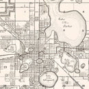 Vintage Map of Lakeland, Florida 1929