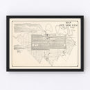 Vintage Map of New Ulm, Minnesota 1929
