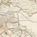 Vintage Map of Amsterdam, Netherlands 1929
