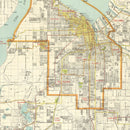 Vintage Map of Tacoma, Washington 1923