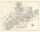 Vintage Map of Newark, Ohio 1921