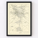 Vintage Map of Madison, Wisconsin 1929