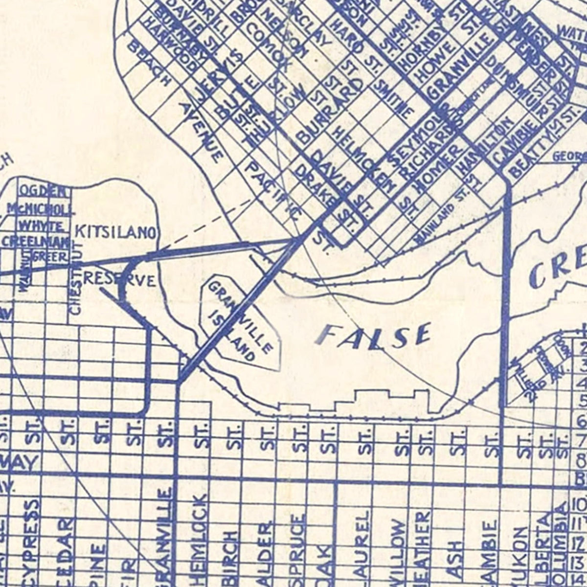 Vintage Map of Vancouver, Canada 1920, photo 2 of 5