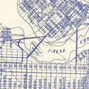 Vintage Map of Vancouver, Canada 1920