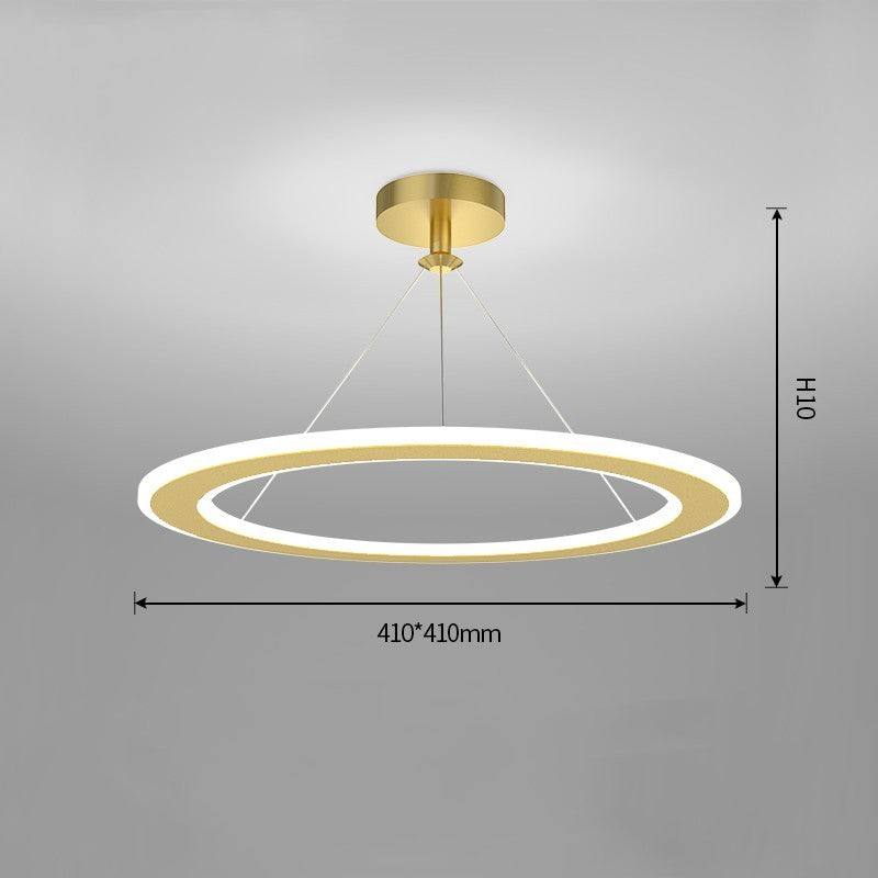 Simple Modern Circular Bedroom Study Chandelier, photo 9 of 10
