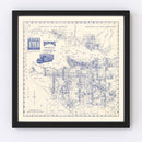 Vintage Map of Vancouver, Canada 1920