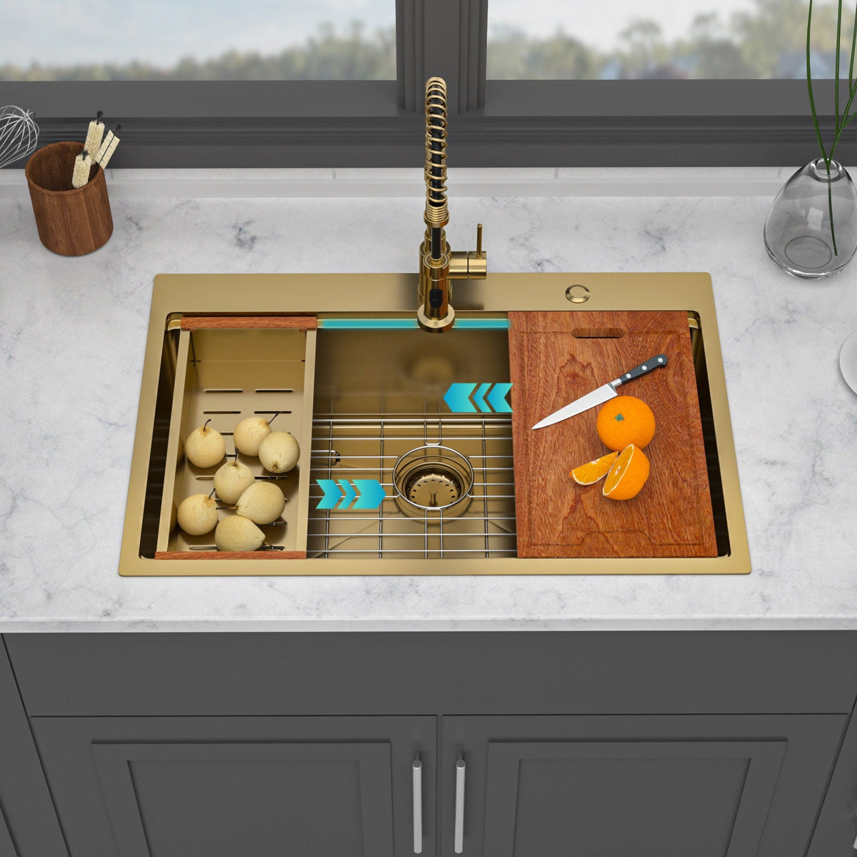 Drop In Kitchen Sink Stainless Steel 16 Gauge, photo 9 of 38