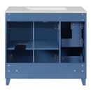 Bathroom Vanity With Sink, Soft Close Doors, Adjustable Shelves by HouseOfZazla