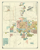 Vintage Map of Ogden, Utah 1891