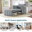 Upholstered Convertible Sleeper Sofa With 5 Position Backrest, Side Pockets, Storage by HouseOfZazla