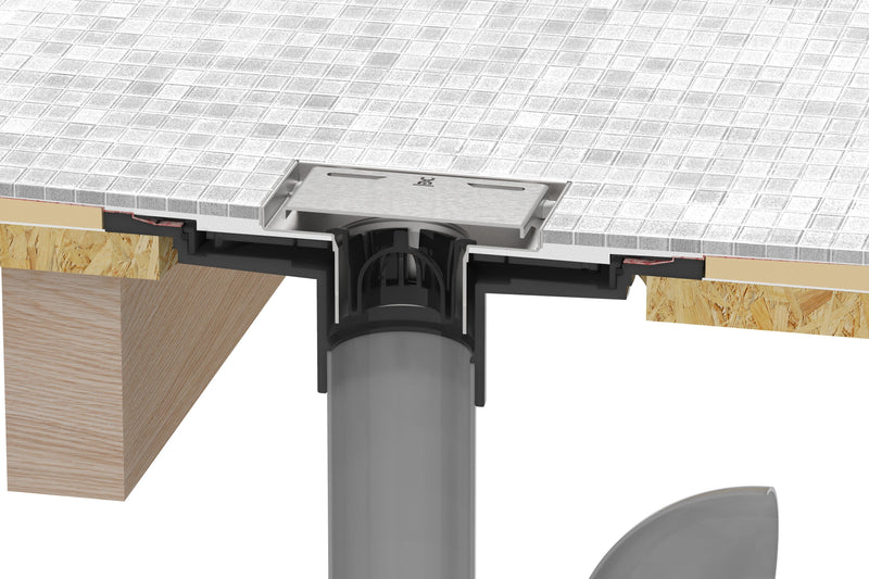 GURU SQUARE DRAIN CONNECTOR KIT ABS