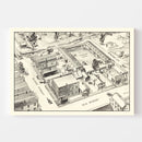 Vintage Map of Denver, Oklahoma 1860