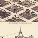 Vintage Map of Guthrie, Oklahoma 1891