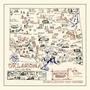 Vintage Map of Oklahoma 1940