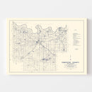 Vintage Map of Pontotoc County, Oklahoma 1936