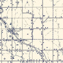 Vintage Map of Pontotoc County, Oklahoma 1936