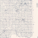 Vintage Map of Cotton County, Oklahoma 1936