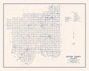 Vintage Map of Cotton County, Oklahoma 1936