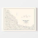 Vintage Map of McClain County, Oklahoma 1936