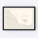 Vintage Map of McClain County, Oklahoma 1936