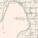 Vintage Map of Love County, Oklahoma 1936