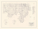 Vintage Map of Love County, Oklahoma 1936