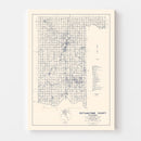 Vintage Map of Pottawatomie County, Oklahoma 1936