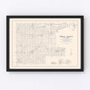 Vintage Map of Noble County, Oklahoma 1936