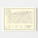Vintage Map of Muskogee County, Oklahoma 1936