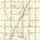 Vintage Map of Muskogee County, Oklahoma 1936