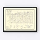 Vintage Map of Muskogee County, Oklahoma 1936