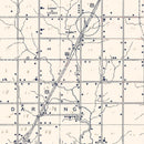 Vintage Map of Oklahoma County, Oklahoma 1936