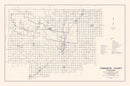 Vintage Map of Comanche County, Oklahoma 1936