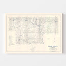 Vintage Map of Garvin County, Oklahoma 1936