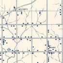 Vintage Map of Garvin County, Oklahoma 1936