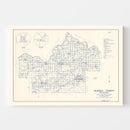 Vintage Map of Haskell County, Oklahoma 1936