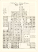 Vintage Map of Nowata County, Oklahoma 1921