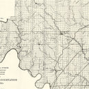 Vintage Osage Indian Reservation Map 1917