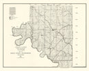 Vintage Osage Indian Reservation Map 1917