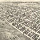 Vintage Map of Oklahoma City, Oklahoma 1890