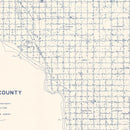 Vintage Map of Cleveland County, Oklahoma 1936