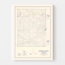Vintage Map of Cimarron County, Oklahoma 1936